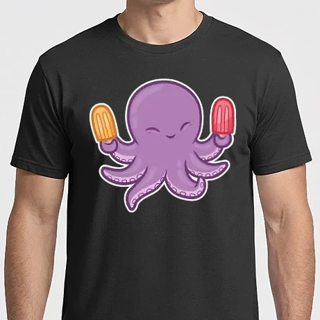 Férfi Imperial póló - Octopus Jégkrém Polip