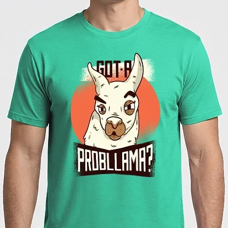 Férfi Imperial póló - Got a Probllama? Láma
