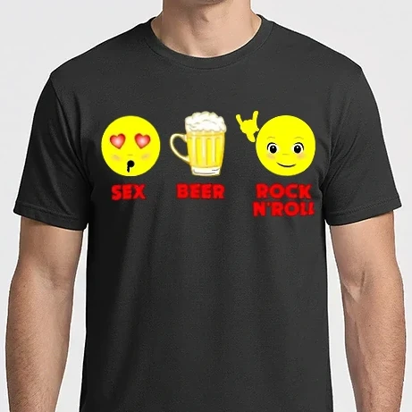 Férfi Imperial póló - sex beer rock'n roll