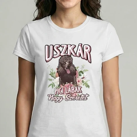 Női Imperial póló - FLORAL DOGGO uszkár 