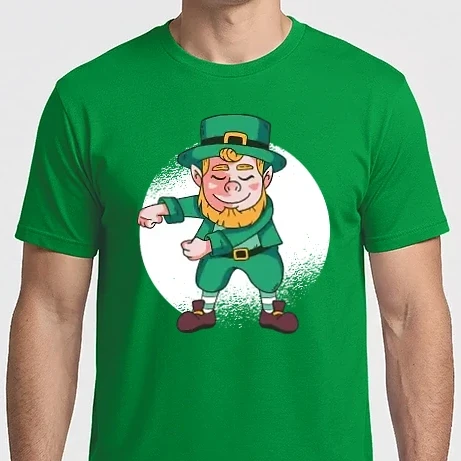 Férfi Imperial póló - Leprechaun Floss - St. Patrick Dab tánc