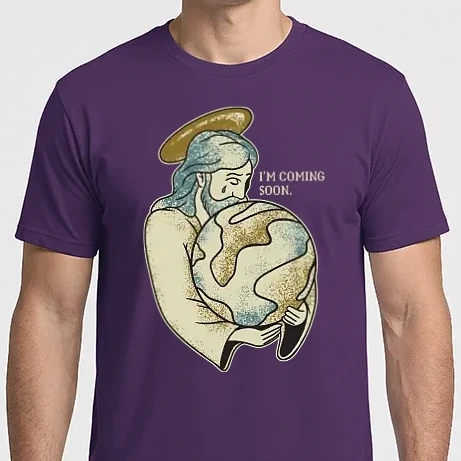 Férfi Imperial póló - Jesus is coming soon - Nemsokára eljön Jézus