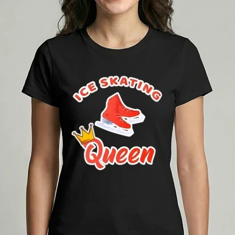Női Imperial póló - Ice skatin Queen