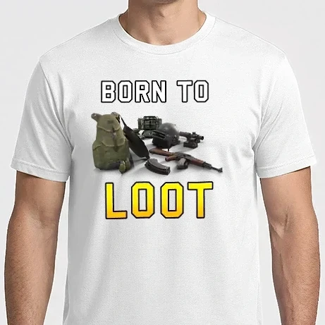 Férfi Imperial póló - PUBG - Born to Loot