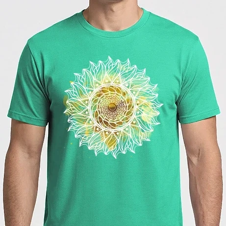 Férfi Imperial póló - Mandala akvarell arany