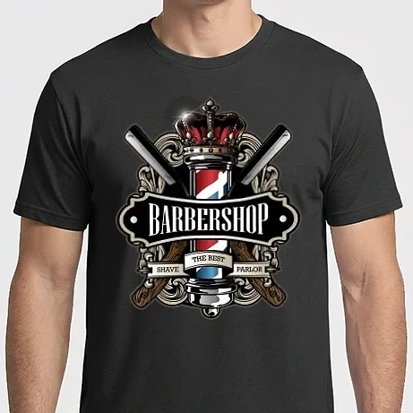 Férfi Imperial póló - Barbershop