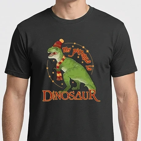 Férfi Imperial póló - My patronus is dinosaur