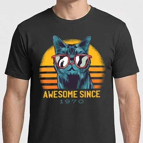 Férfi Imperial póló - Awesome since 1970 Cat Cicás póló