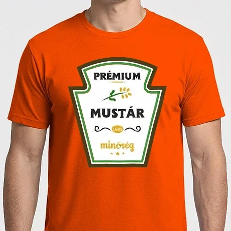 Férfi Imperial póló - Premium mustar