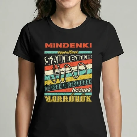 Női Imperial póló - RETRO mindenki egyenlőnek születik VARRÓNŐ