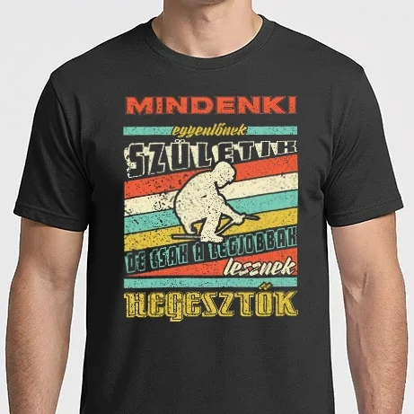 Férfi Imperial póló - RETRO mindenki egyenlőnek születik HEGESZTŐ