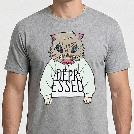 Férfi Imperial póló - Depressed Inosuke