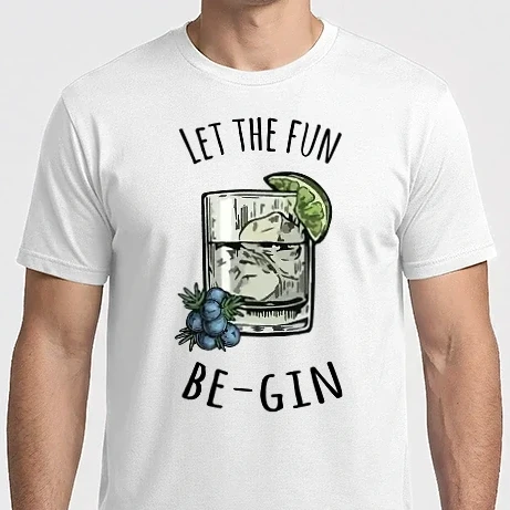 Férfi Imperial póló - Let the fun be gin 