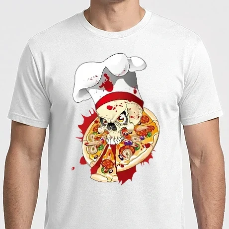 Férfi Imperial póló - Pizza Koponya