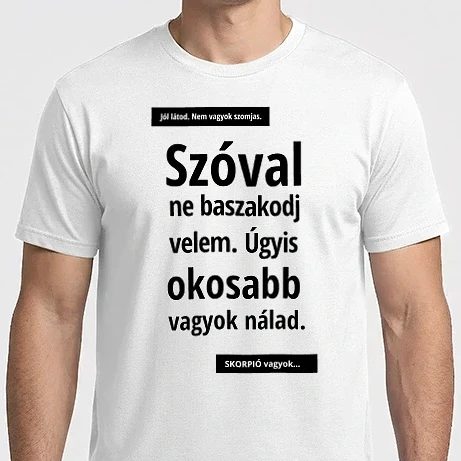 Férfi Imperial póló - Részeg horoszkóp – Skorpió