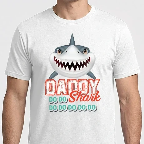 Férfi Imperial póló - Daddy shark