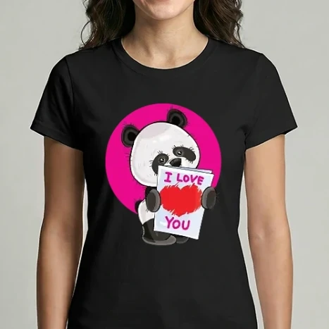 Női Imperial póló - panda szerelem