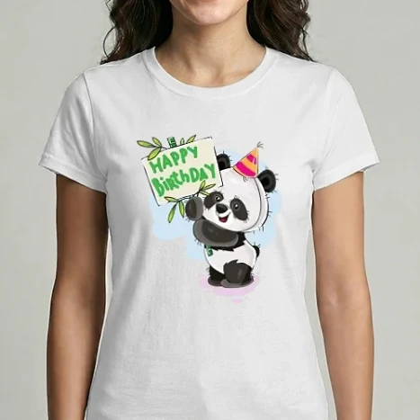 Női Imperial póló - Szülinapos panda