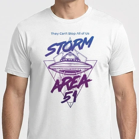 Férfi Imperial póló - storm area 51 ufo purple