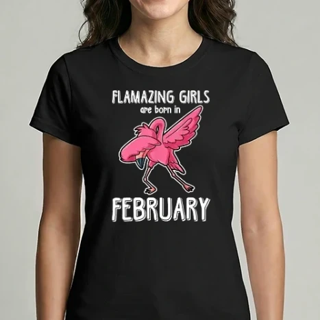 Női Imperial póló - Flamazing girls are born in february