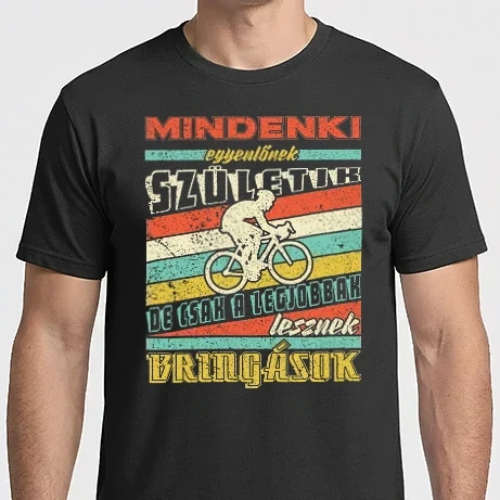 Férfi Imperial póló - retro mindenki egyenlő bringás 