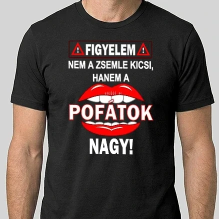 Férfi Alap póló - A pofátok nagy -piros, fehér