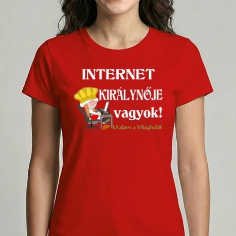 Női Imperial póló - Internet Királynője Manó
