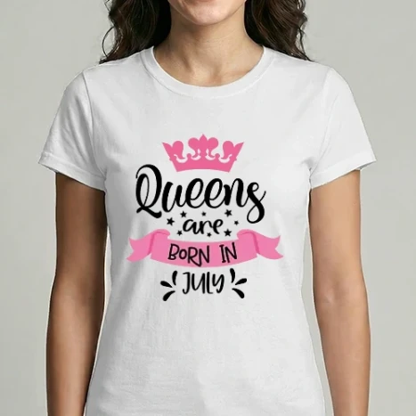 Női Imperial póló - Queens are born in july