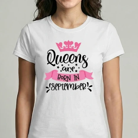 Női Imperial póló - Queens are born in september