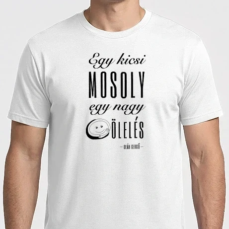 Férfi Imperial póló - Egy kicsi mosoly egy nagy ölelés black