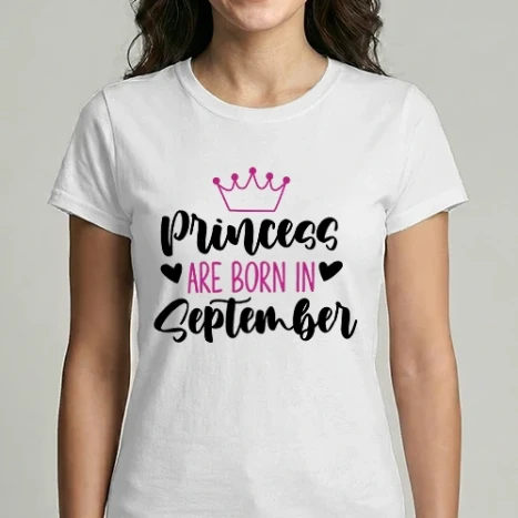 Női Imperial póló - Princess are born in September