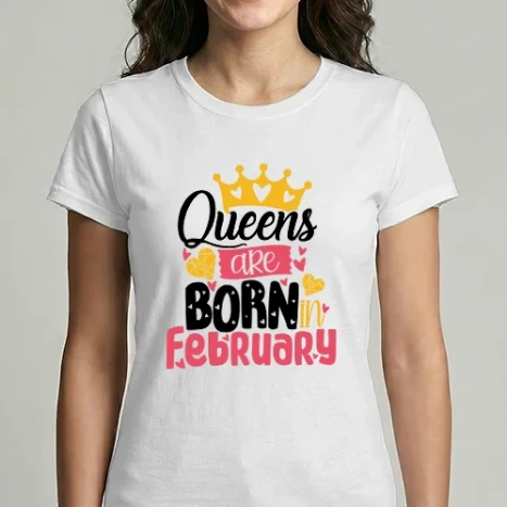 Női Imperial póló - Queens are born in February