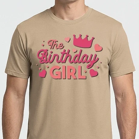 Férfi Imperial póló - Szülinapos lány - The Birthday girl