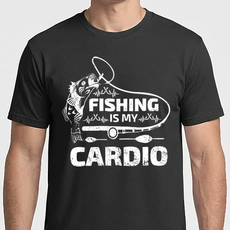 Férfi Imperial póló - Fishing is my cardio