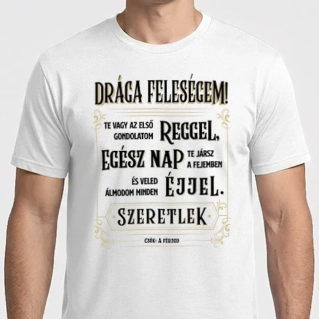 Férfi Imperial póló - Drága feleségem