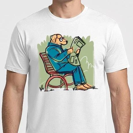 Férfi Imperial póló - Kutya újsággal