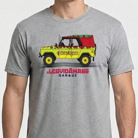 Férfi Imperial póló - UAZ 469 - JURASSIC PARK edition