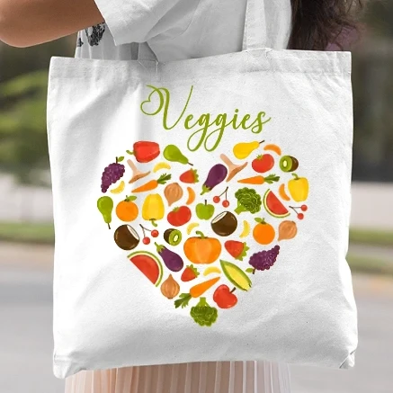 Vászontáska - Veggies