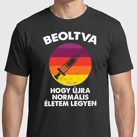 Férfi Imperial póló - Beoltva, hogy újra normális életem legyen