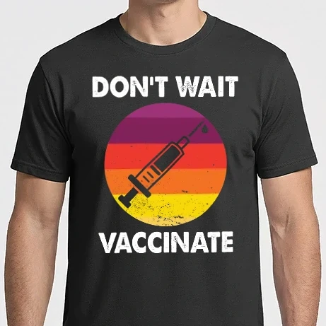 Férfi Imperial póló - Don't wait Vaccinate - Oltsd be magad