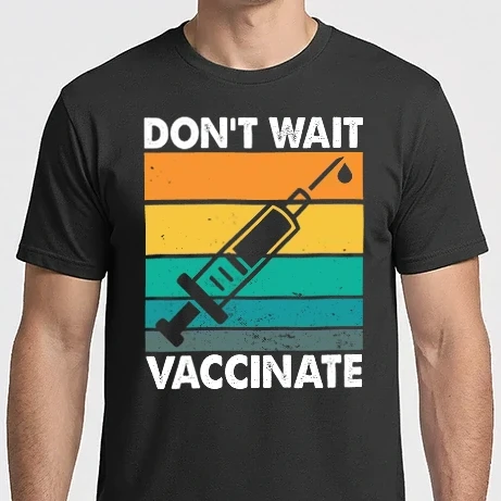 Férfi Imperial póló - Don't wait Vaccinate - Oltsd be magad