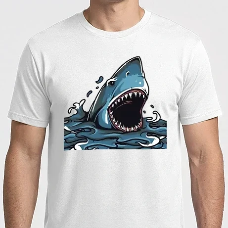Férfi Imperial póló - Cápa