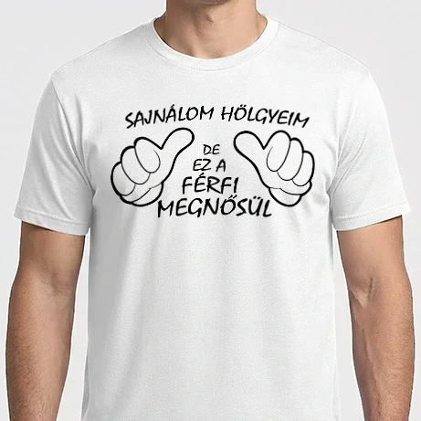 Férfi Imperial póló - Ez a férfi megnősül