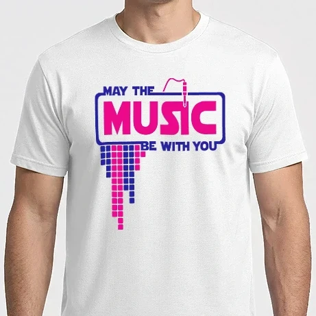 Férfi Imperial póló - May The Music Be With You