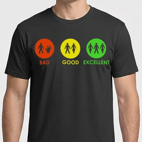 Férfi Imperial póló - Bad, Good, Excellent