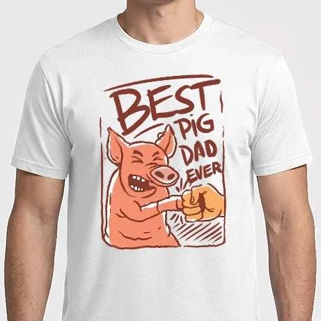 Férfi Imperial póló - Best Pig Dad Ever