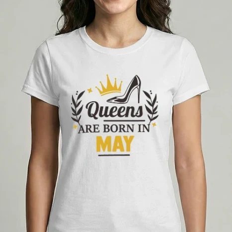 Női Imperial póló - queens are born in may