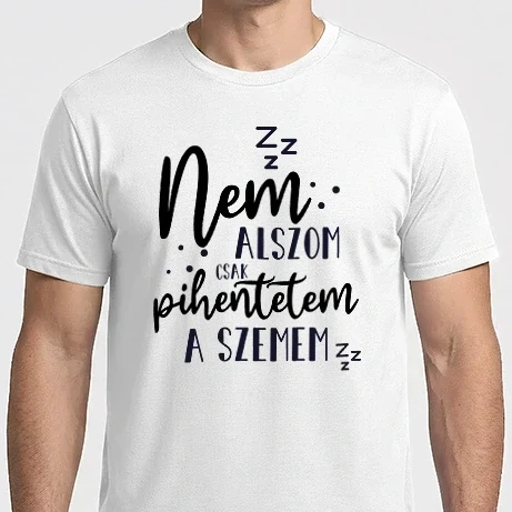 Férfi Imperial póló - Nem alszom csak pihentetem a szemem