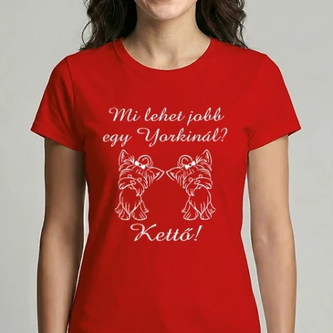 Női Imperial póló - Mi lehet jobb egy yorkinál? (világos)