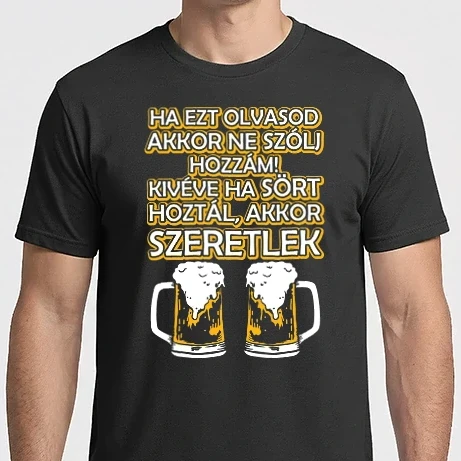 Férfi Imperial póló - Ha ezt olvasod akkor ne szólj hozzám, sör